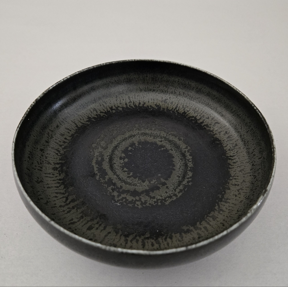 MCM Middle Kingdom MK Bo Jia Earthy Slate Gray Black Chinese Porcelain Bowl